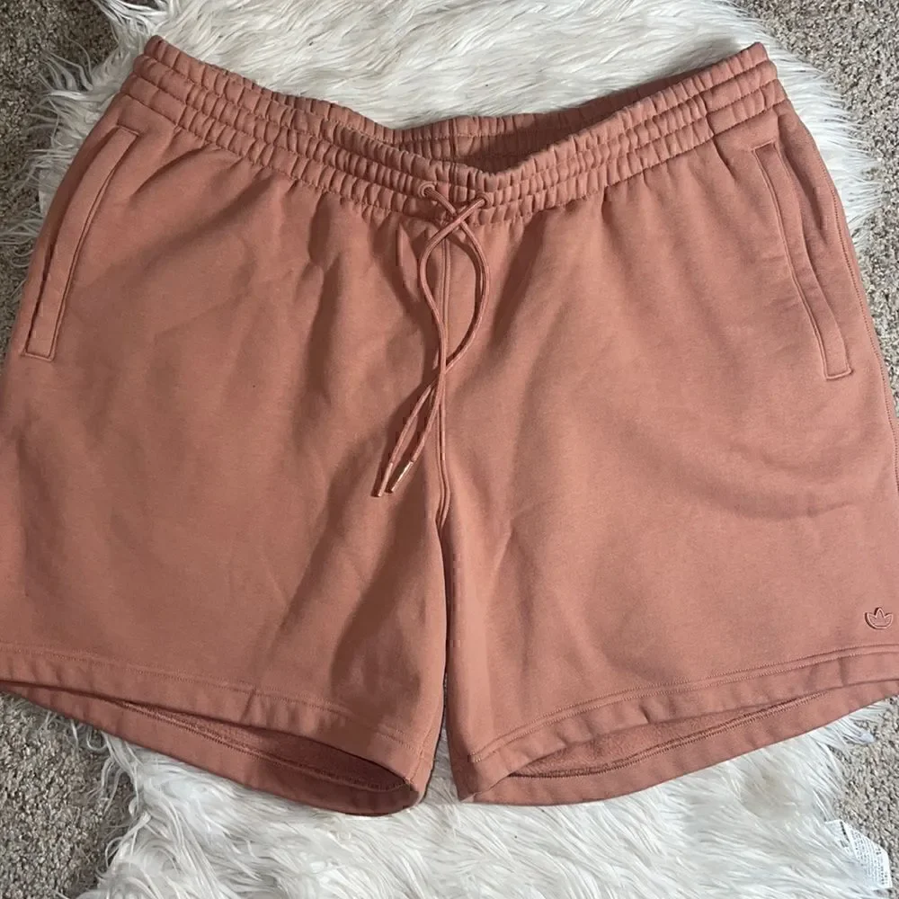 Adidas originals  Shorts Mens size 2XL fleece Logo‎ drawstring Sports